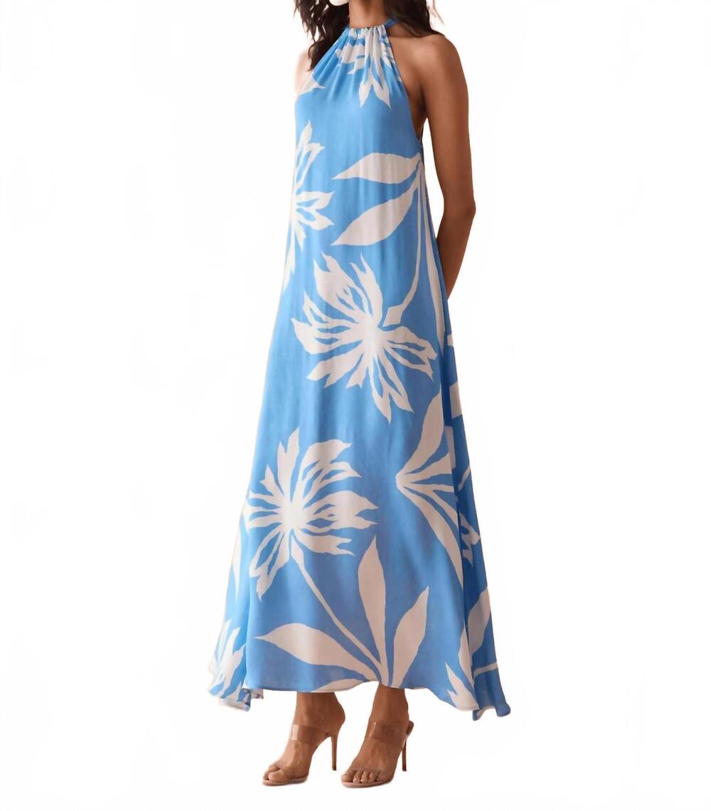 NEW OMIKA lyra maxi dress in dana sky dansky